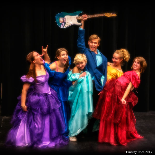 Guitar Guy with Bride's Maids